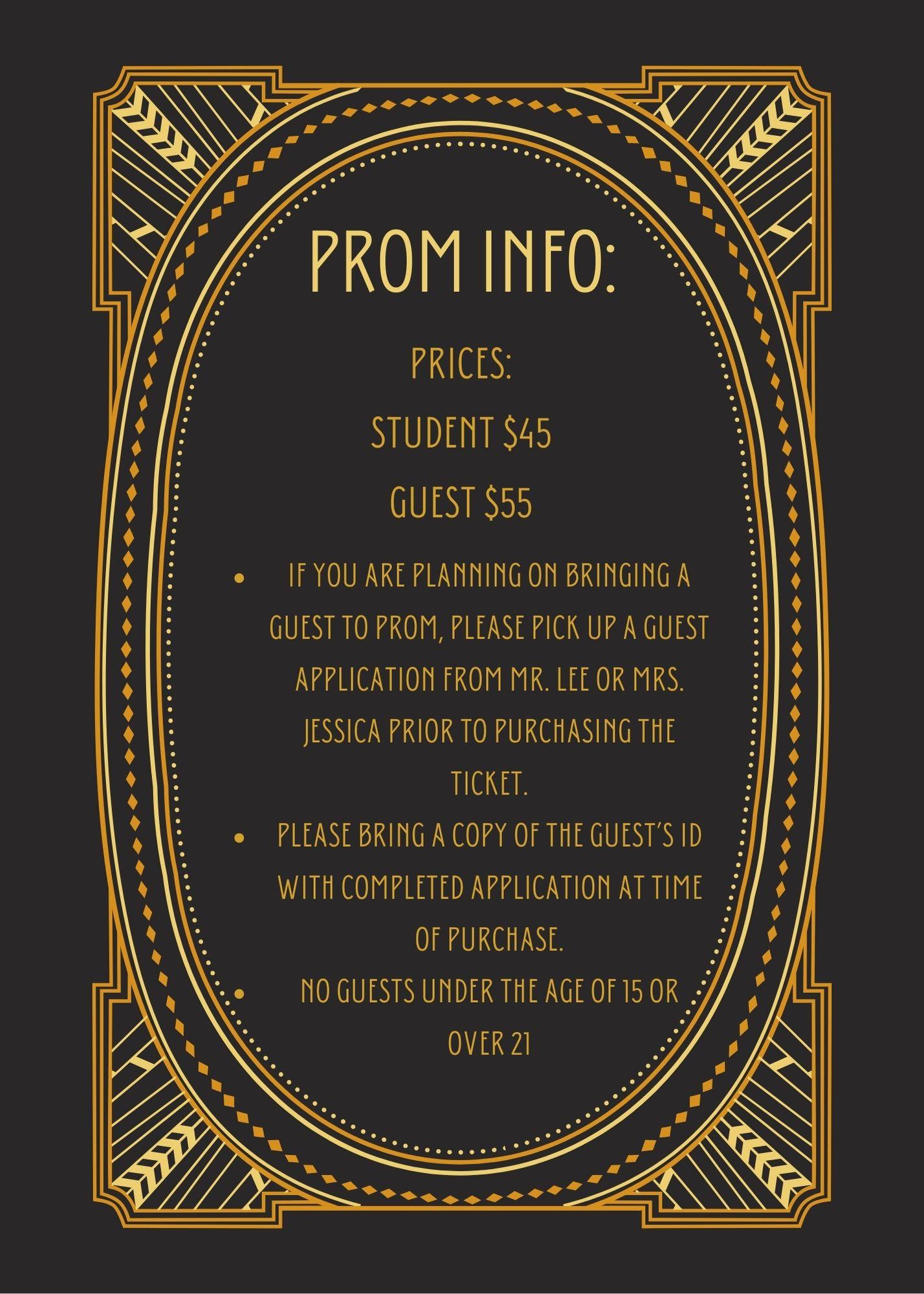 Prom Info 